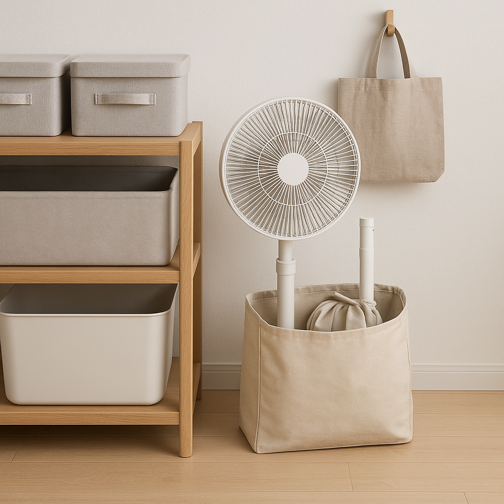 扇風機の収納保管方法