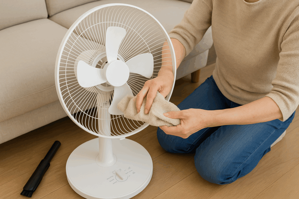 扇風機、お手入れ方法