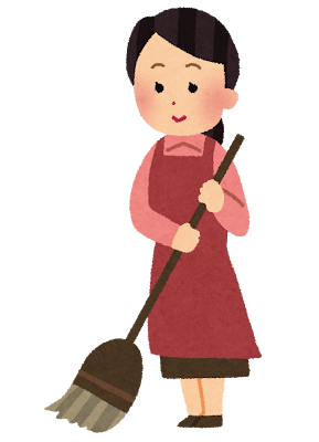 玄関の掃除