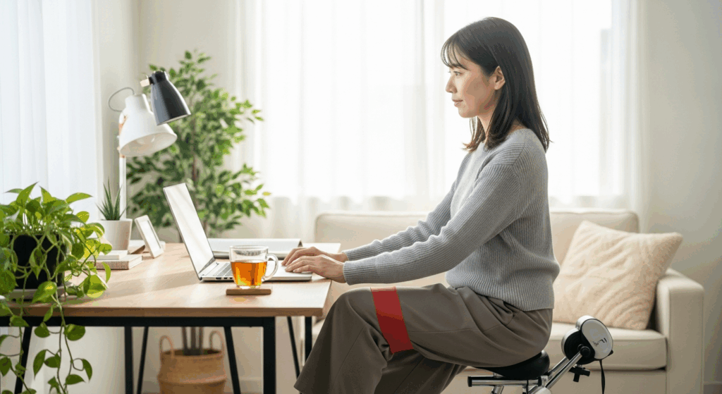 長時間のデスクワーク