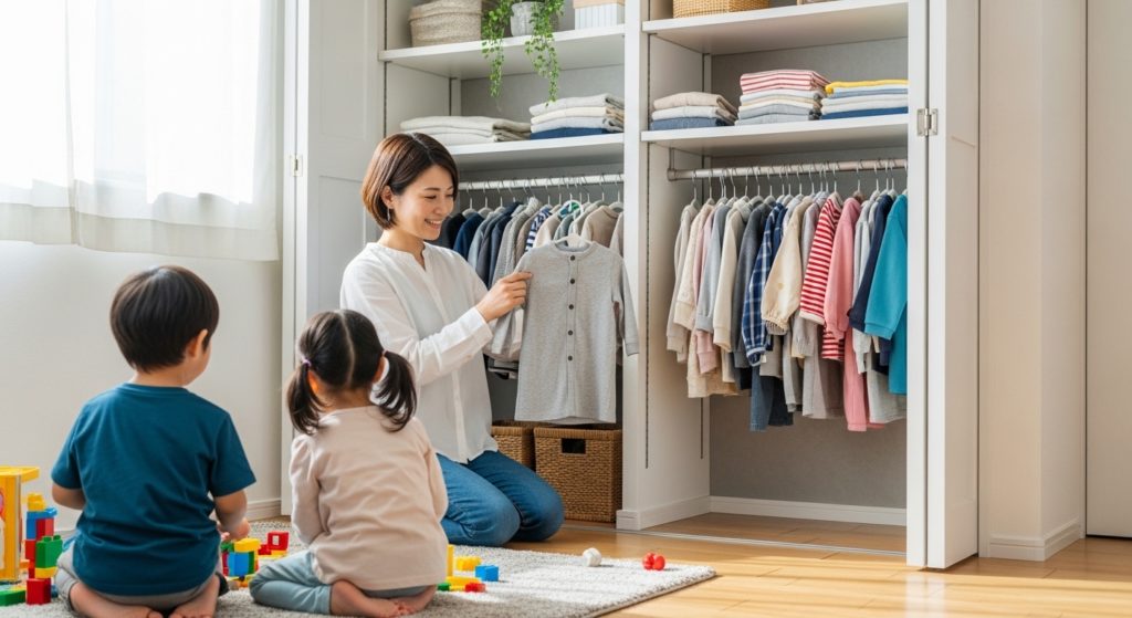 子供のサイズアウト服の収納