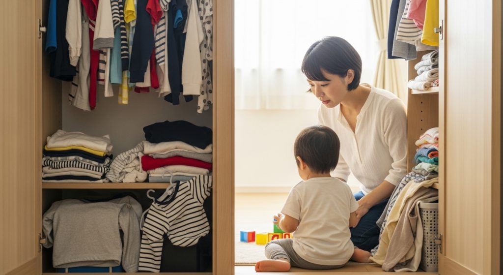 子供のサイズアウト服の収納術