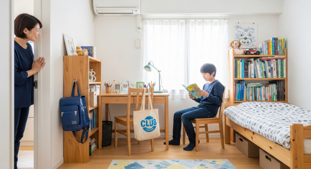 すっきりした部屋の環境になって、行動が変わった中学生の子供
